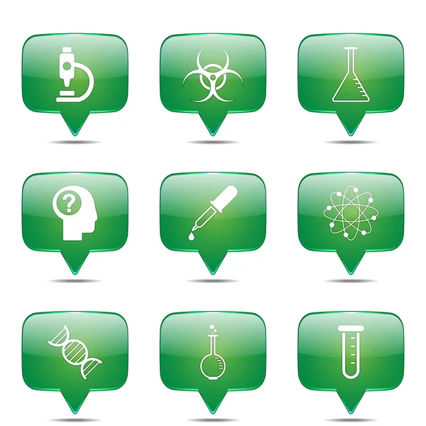 Science Instruments Icon Set — Stock Vector