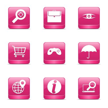 SEO internet işareti Icon set