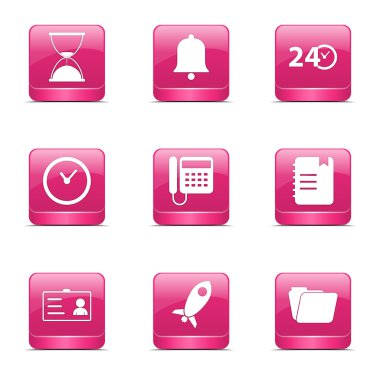 zaman süresi Icon set