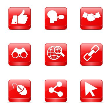 Sosyal Internet simge seti