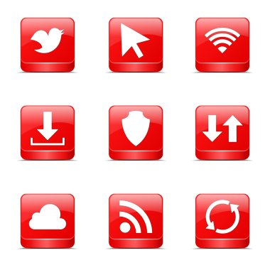 Web internet Sosyal Icon set