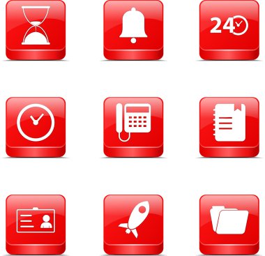 zaman süresi Icon set