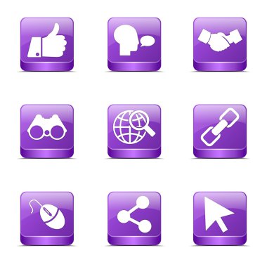 Sosyal Internet simge seti