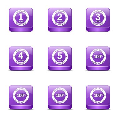 garanti garanti mühür Icon set