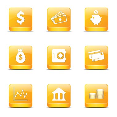 Finans bankacılık Icon set