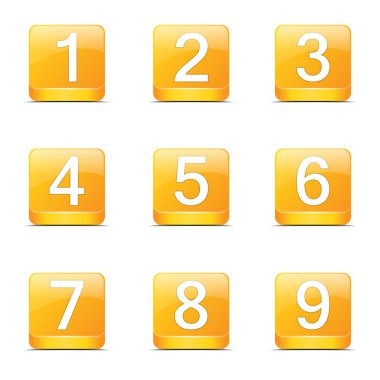 Numbers Counting Icon Set clipart