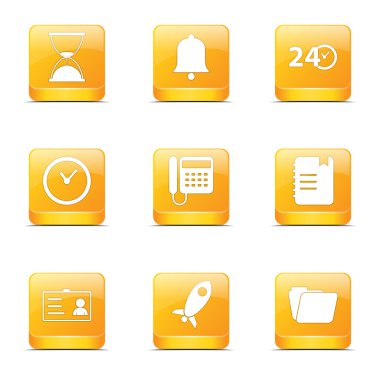 zaman süresi Icon set