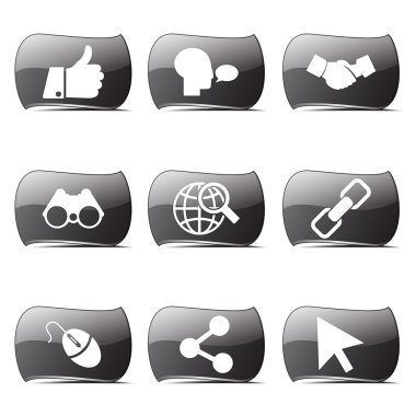 Sosyal Internet simge seti