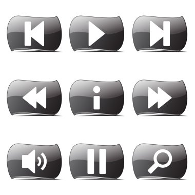 Çoklu ortam denetleyicisi Icon set