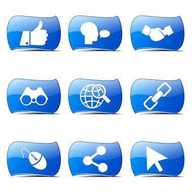 Sosyal Internet simge seti