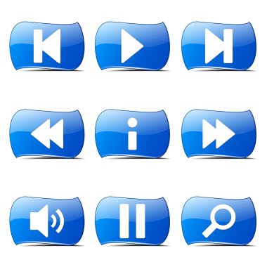 Çoklu ortam denetleyicisi Icon set