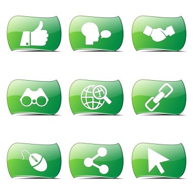 Sosyal Internet simge seti