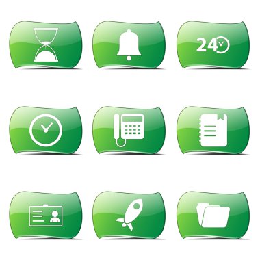 zaman süresi Icon set