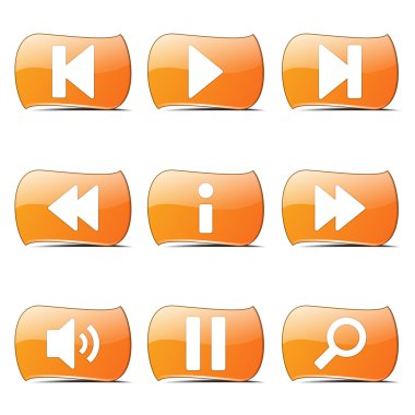 Çoklu ortam denetleyicisi Icon set