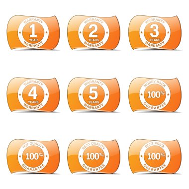 garanti garanti mühür Icon set