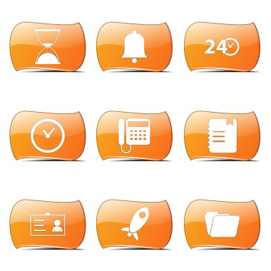 zaman süresi Icon set