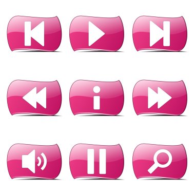 Çoklu ortam denetleyicisi Icon set
