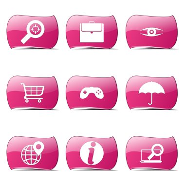 SEO internet işareti Icon set