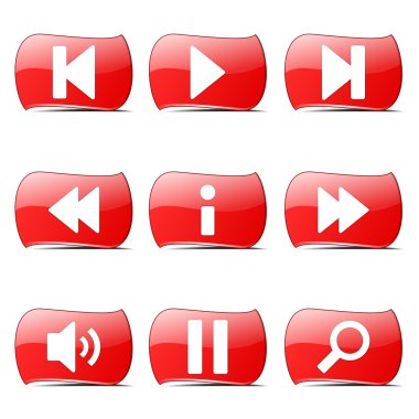 Çoklu ortam denetleyicisi Icon set