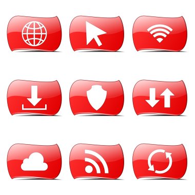 Web internet Sosyal Icon set