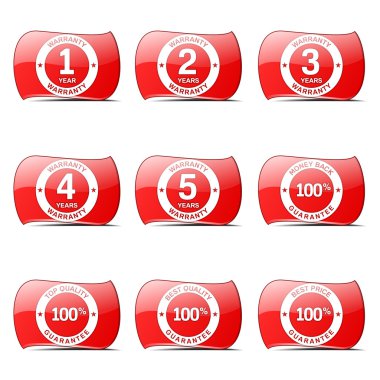 garanti garanti mühür Icon set