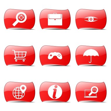 SEO internet işareti Icon set