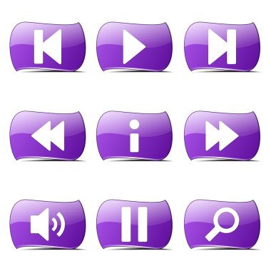 Çoklu ortam denetleyicisi Icon set