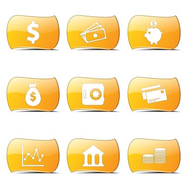 Finans bankacılık Icon set