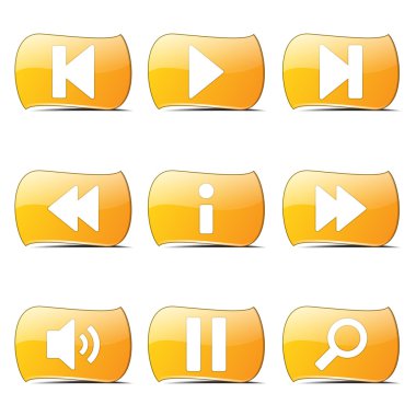 Çoklu ortam denetleyicisi Icon set