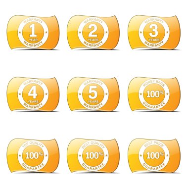 garanti garanti mühür Icon set