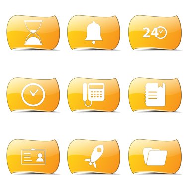 zaman süresi Icon set