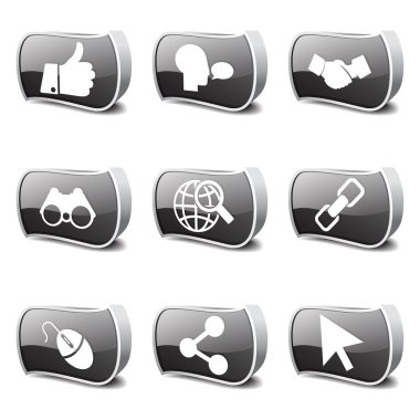 Sosyal Internet simge seti