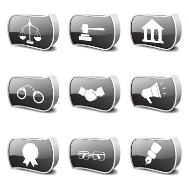Hukuk işareti Icon set