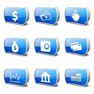 Finans bankacılık Icon set