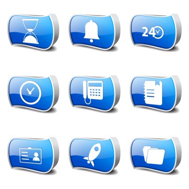 zaman süresi Icon set