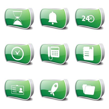 zaman süresi Icon set