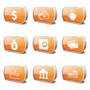 Finans bankacılık Icon set