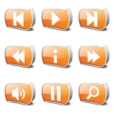 Çoklu ortam denetleyicisi Icon set