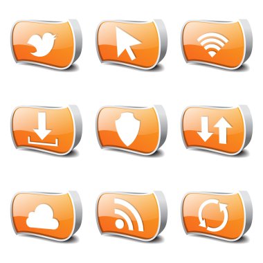 Web internet Sosyal Icon set