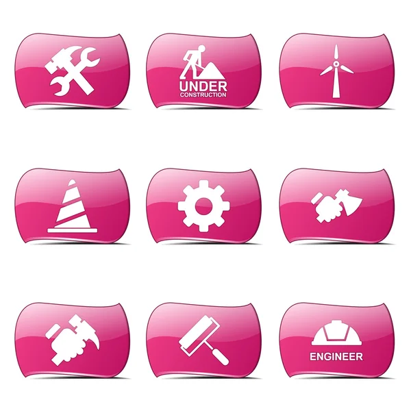 Construction Tools Icon Set — Stock Vector