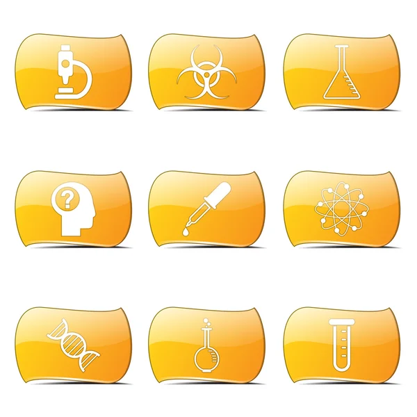 Wetenschap instrumenten pictogrammenset — Stockvector