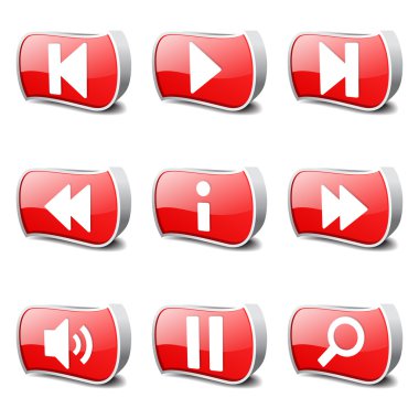 Çoklu ortam denetleyicisi Icon set