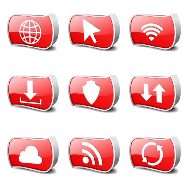 Web internet Sosyal Icon set