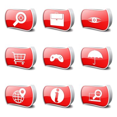 SEO internet işareti Icon set
