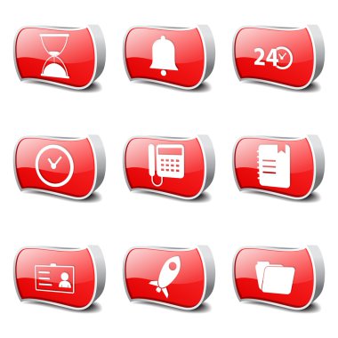 zaman süresi Icon set