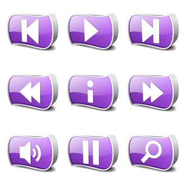 Çoklu ortam denetleyicisi Icon set