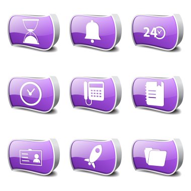 zaman süresi Icon set