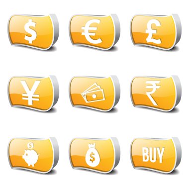 para birimi işareti Icon set