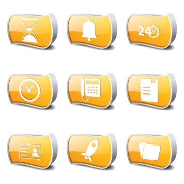 zaman süresi Icon set