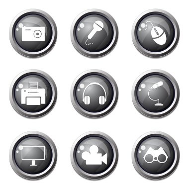 boya, vernik Icon set